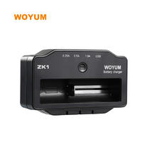 WOYUM Three charging current indicator lights 18650 AA AAA battery single slot battery charger WOYUM ZK1 best charger for vape battery