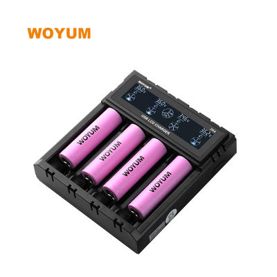 WOYUM ZK4 LCD intelligent battery Charger 4 slots For Li-ion / IMR / Ni-MH/ Ni-Cd  DC 12V  (Car) power adaptor