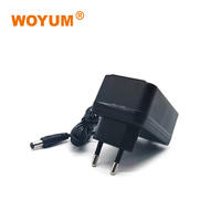 WOYUM DC 12V 1A Power Supply Adapter, AC 100-240V to DC 12Volt Transformers, Switching Power Source Adaptor for 12V electronic devices and power tools, 12W Max, EU Plug