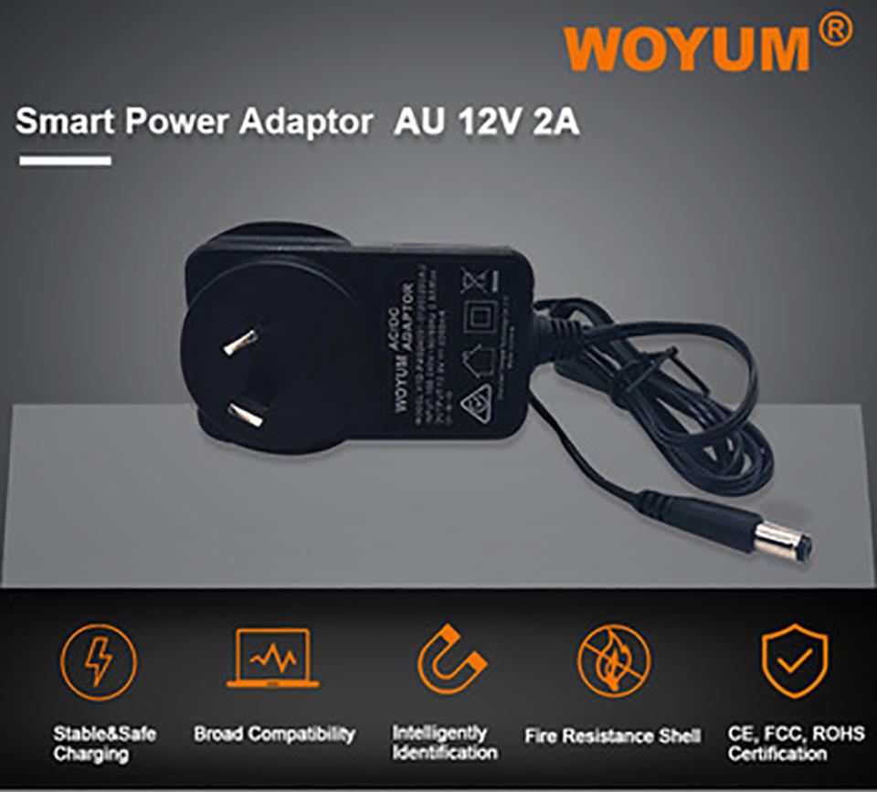 Woyum -Woyum Dc 12v 2a Power Supply Adapter, Ac 100-240v To Dc 12volt Transformers