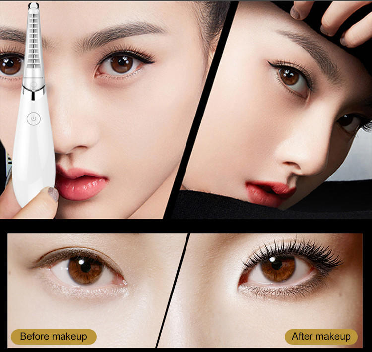 Woyum -Best Face Wash Brush Electric Heated Eyelash Curler Eye Lashes-2