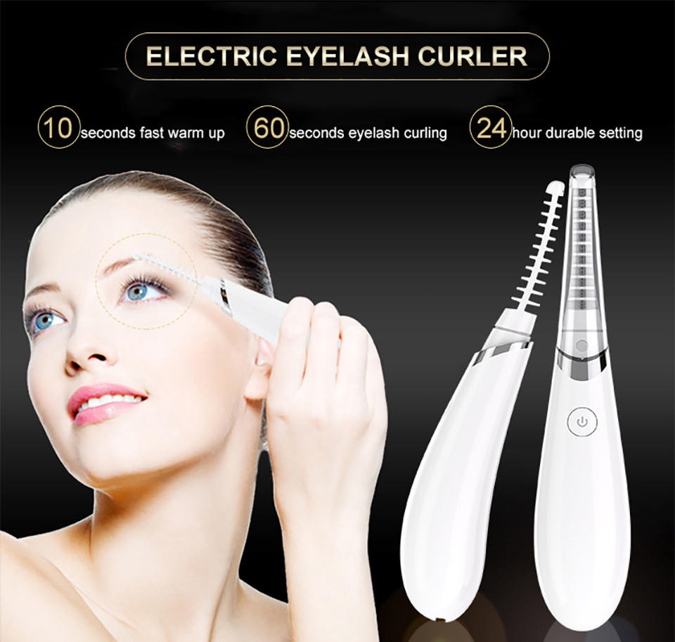 Woyum -Best Face Wash Brush Electric Heated Eyelash Curler Eye Lashes