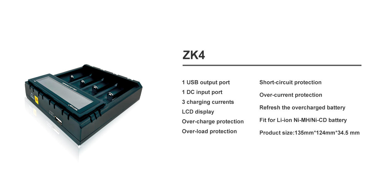 Woyum -Automatic Battery Charger Manufacture | Woyum Zk4 Lcd Intelligent Battery