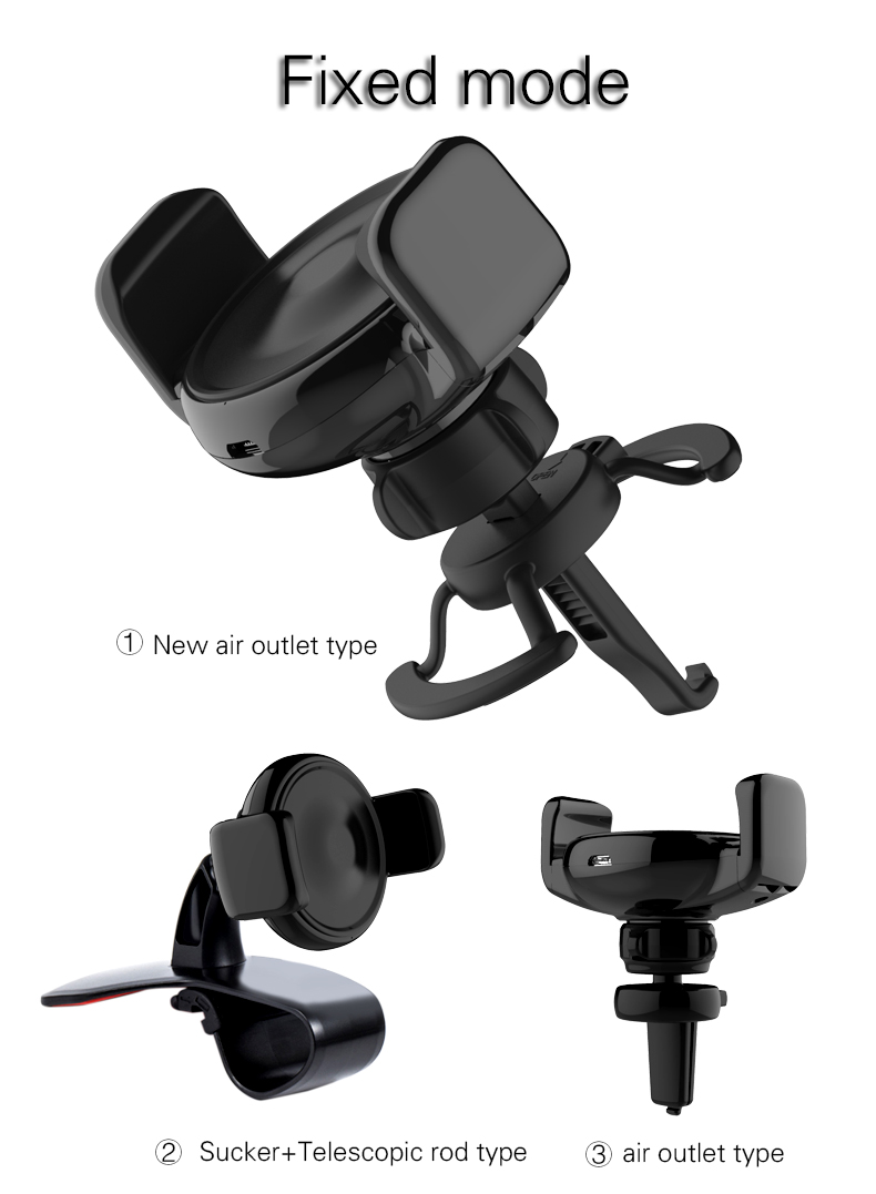 Woyum -Car Charger Wireless Cell Phone Car Charger Air Vent Phone Holder-3