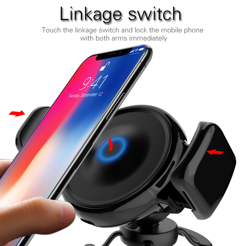 Woyum -Car Charger Wireless Cell Phone Car Charger Air Vent Phone Holder-11