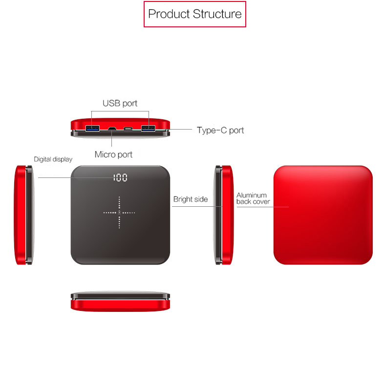 Woyum -Aa Battery Charger Manufacture | Woyum Wireless Portable Charger,8000mah-11