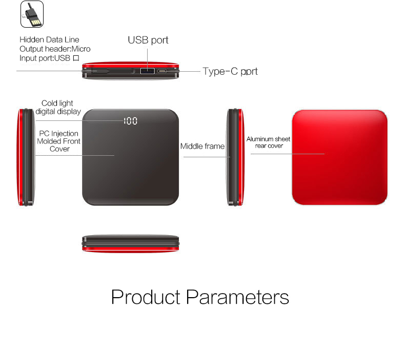 Woyum -Aa Battery Charger | Woyum Wireless Charger Power Bank,7800mah External-3