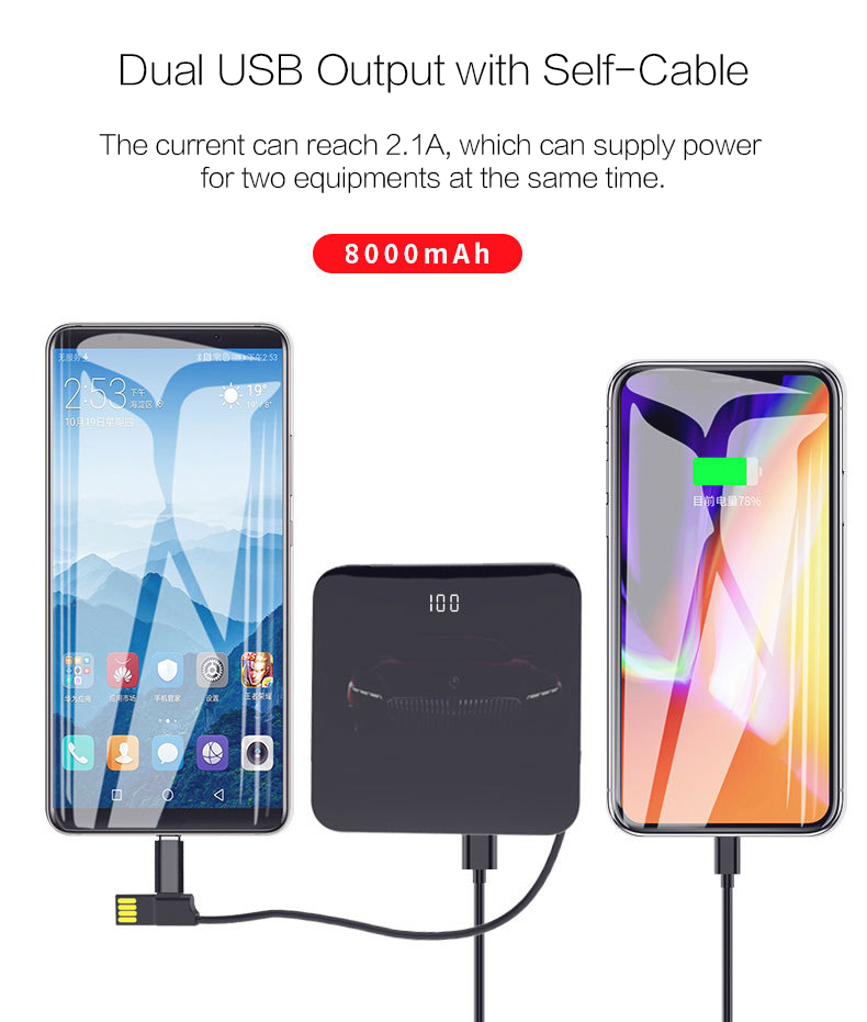 Woyum -Aa Battery Charger | Woyum Wireless Charger Power Bank,7800mah External-13
