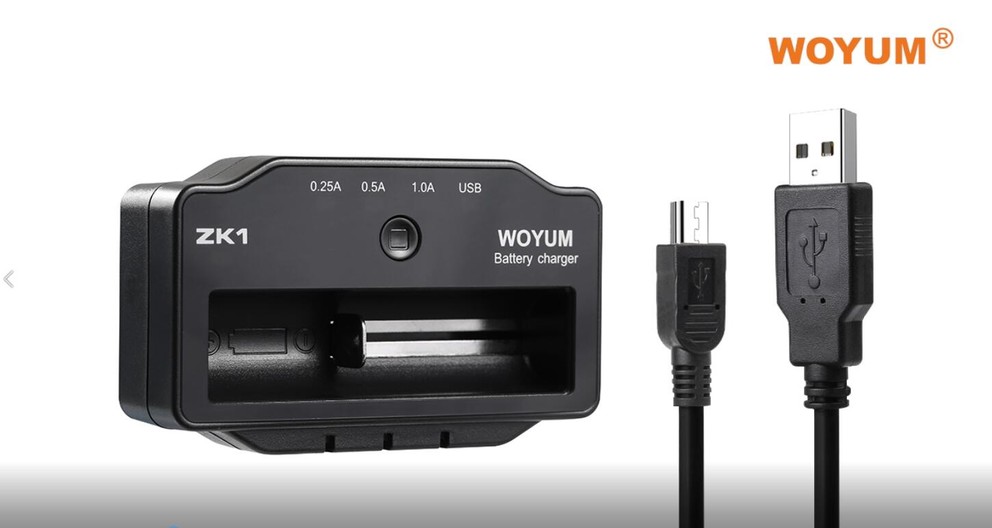 WOYUM Smart Rechargeable Battery Charger for Li-ion/IMR 18650 17670 17500 16340 RCR123 14500 10440 Ni-MH/Ni-Cd AA AAA C Rechargeable Battery